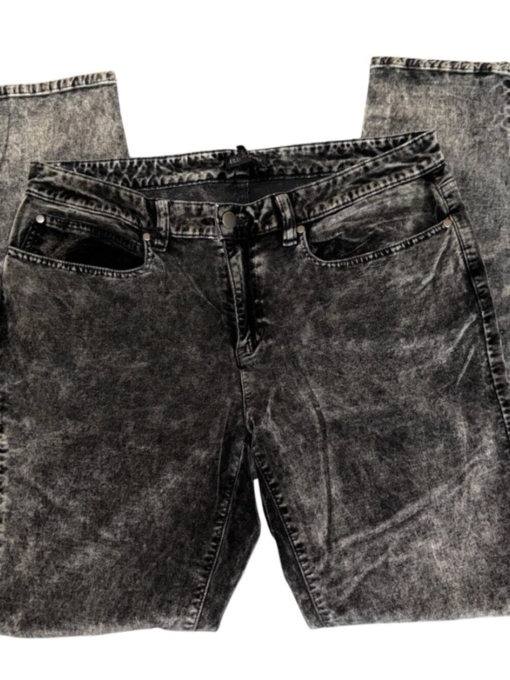 Eileen Fisher Velvet Bronze Mineral Acid Washed Grunge Jeans Size 8